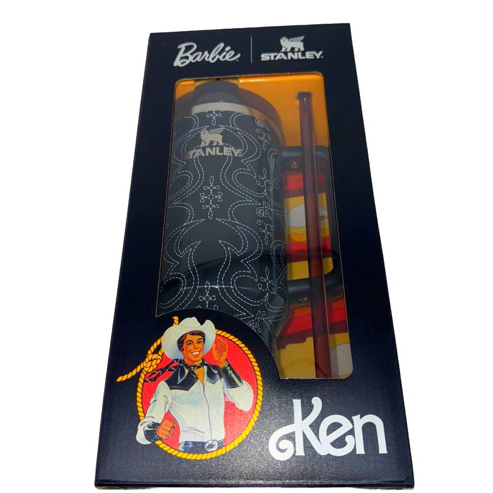 NEW Valentines Day KEN Barbie Stanley The FlowState Quencher 40oz Tumbler Cup